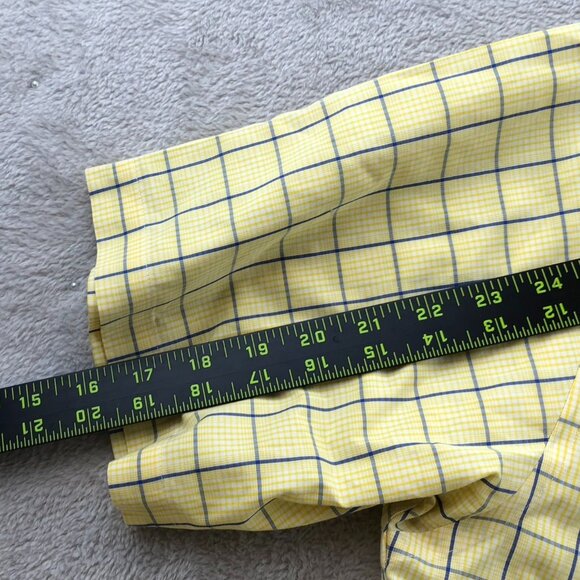 Brooks Brothers Mens Shirt Medium Non-Iron Short Sleeve Button Down Checkered - Picture 6 of 9